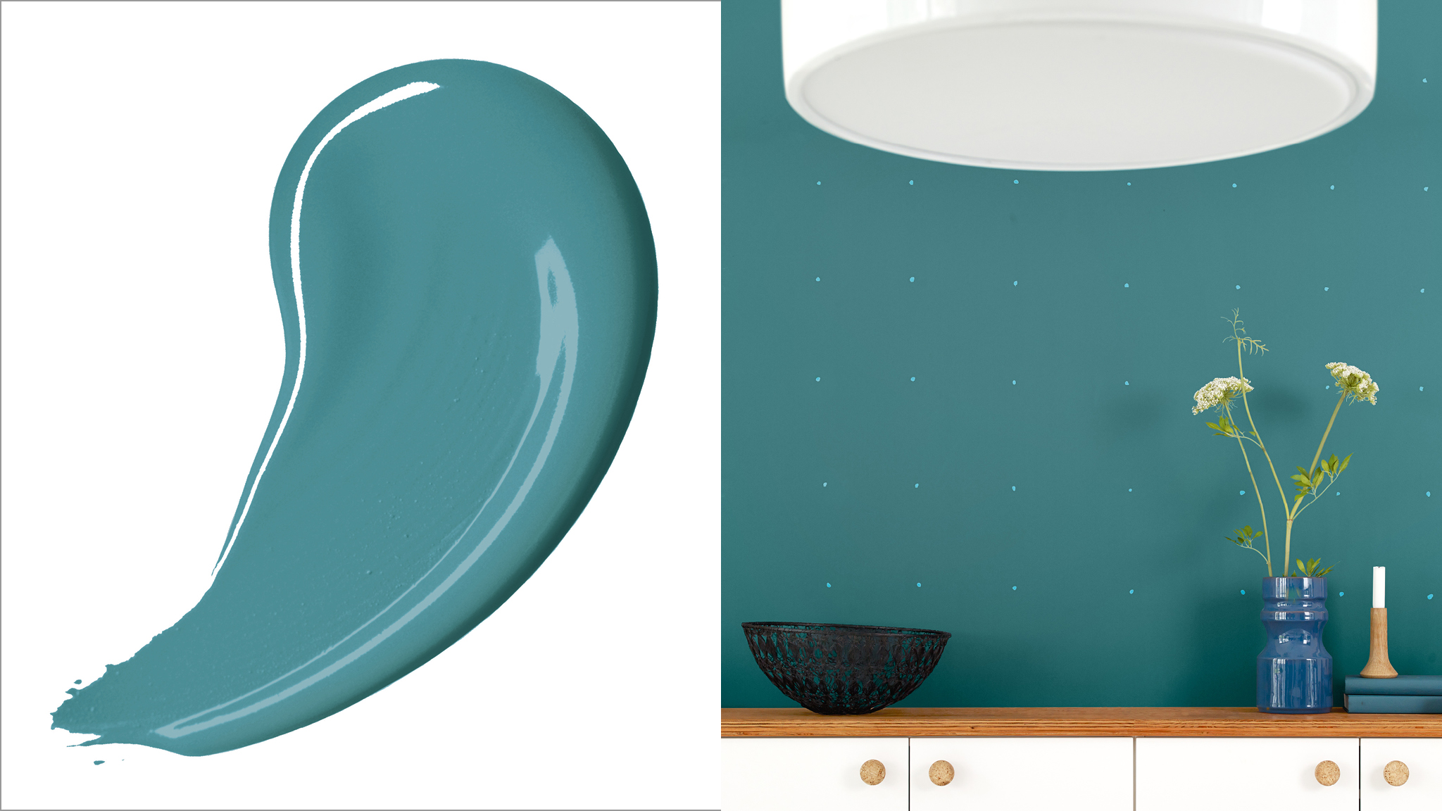 Prova mangsidiga nyanser av teal Teal är färgvalet för trendiga inredare, men det är också väldigt mångsidigt. Det passar lika bra som bakgrund till de allra senaste nutida färgsättningarna som i mer traditionella hem.