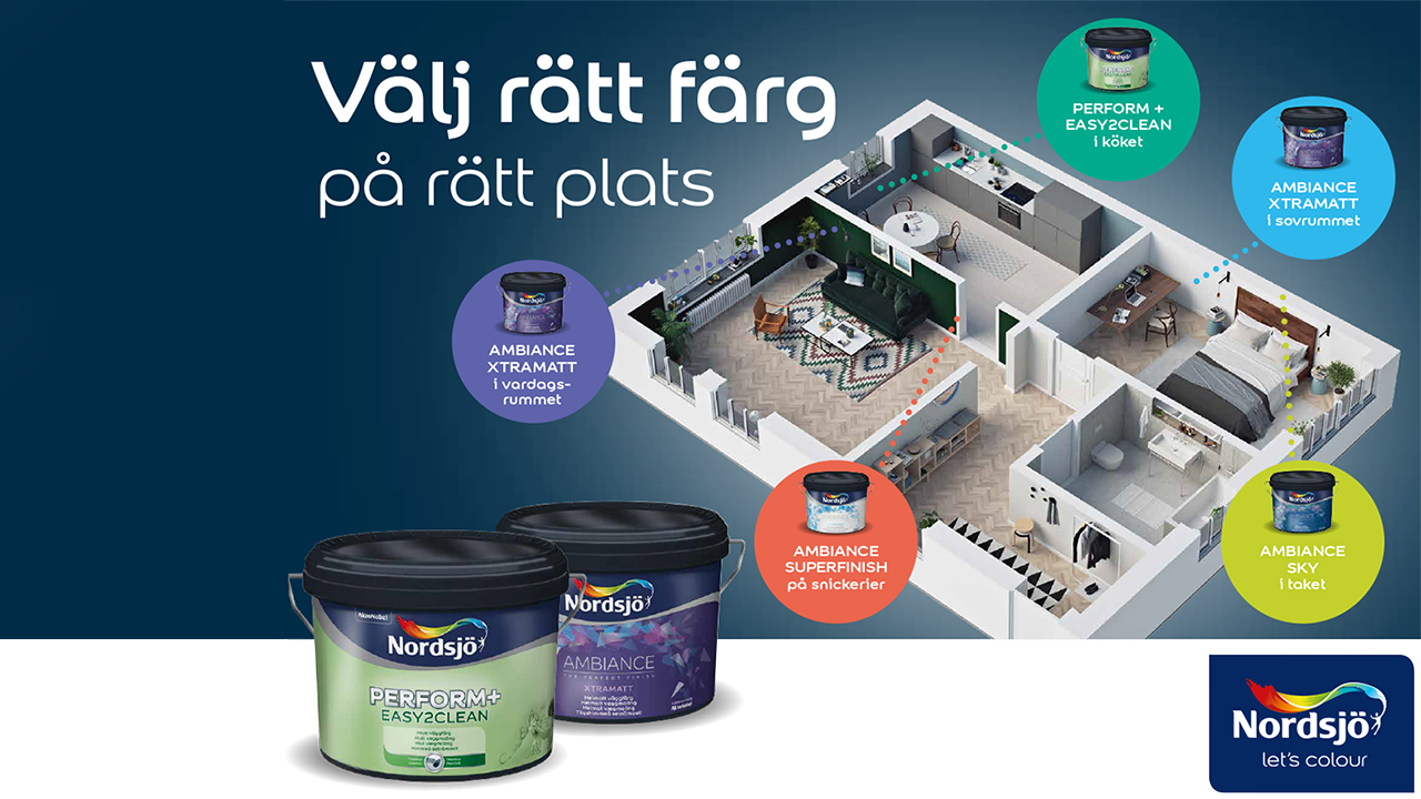 Rätt färg på rätt plats Ambiance färg Rätt färg på rätt plats Ambiance färg