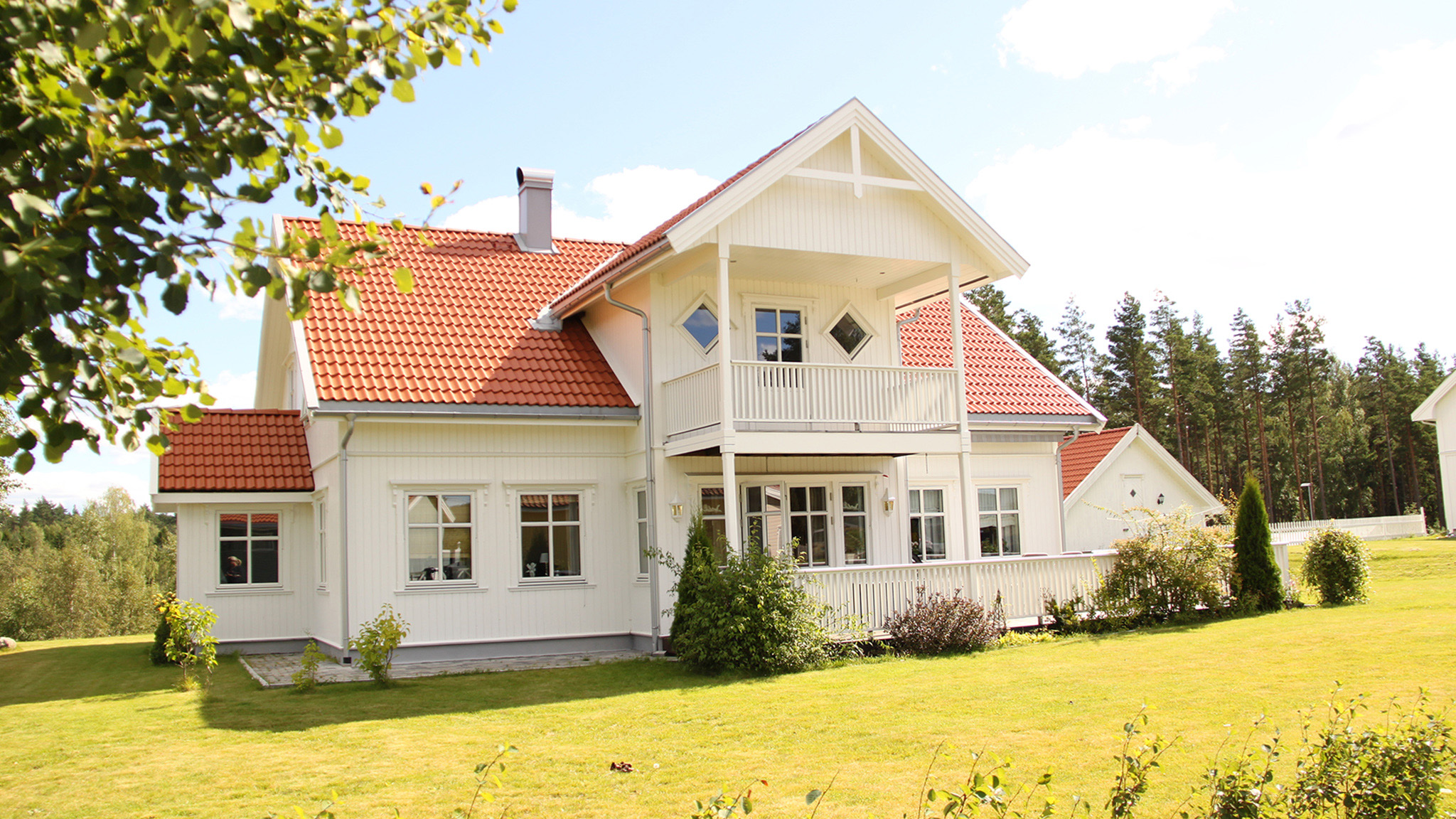 Vitaste vita hus Måla med vitaste färgen