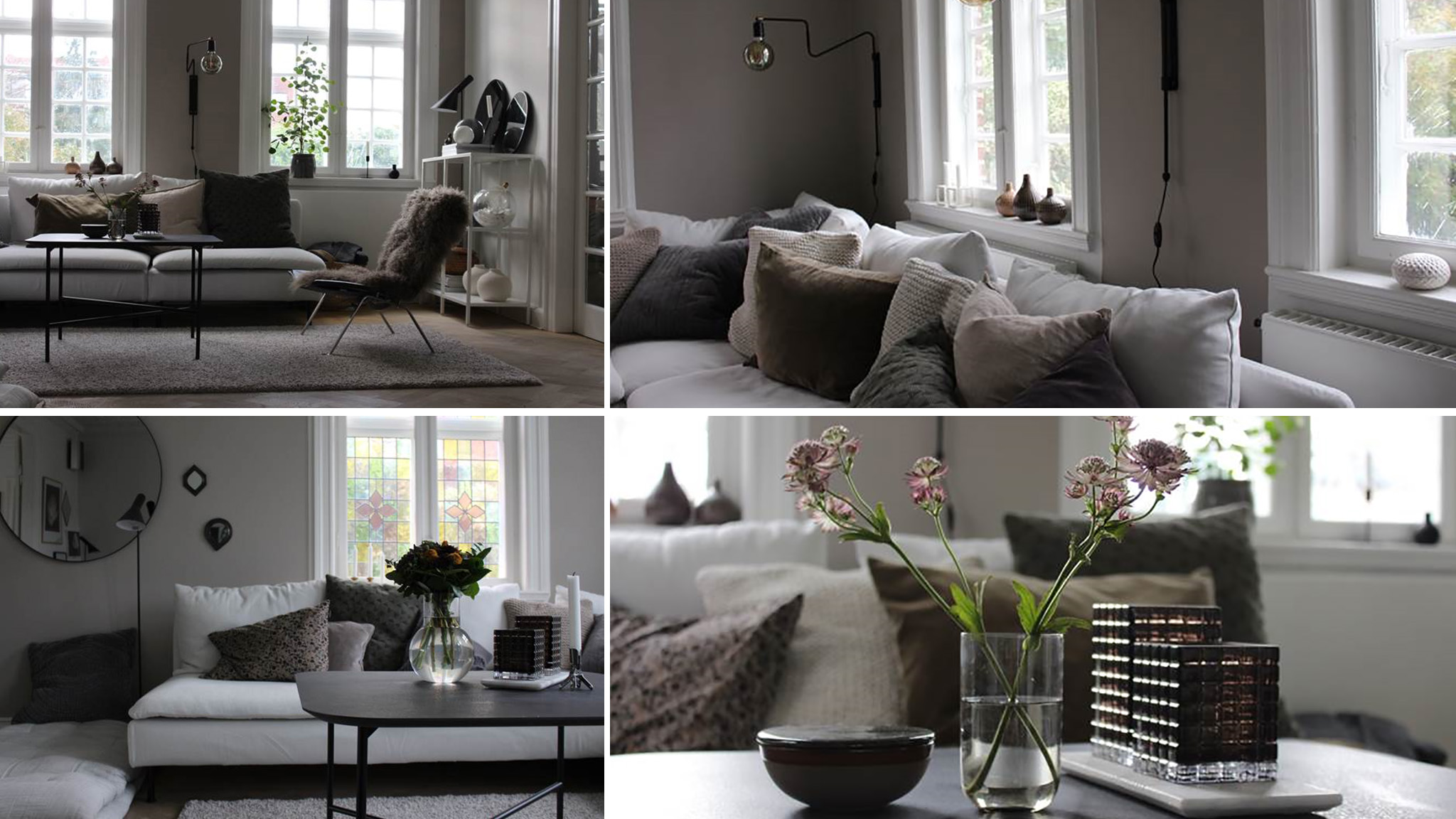Trendfärgen Greige, den perfekta blandningen av grått och beige Trendfärgen Greige, den perfekta blandningen av grått och beige.